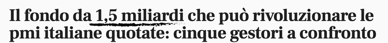 Il fondo da 1.5 miliardi